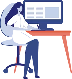 image of Girl with computer